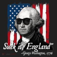 Suck It England Funny George Washington Usa Flag 4th Of July Beanie thumb 2