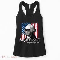 Suck It England Funny George Washington Usa Flag 4th Of July Women's Tank Top thumb 0