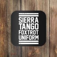 Sierra Tango Foxtrot Uniform STFU Coaster thumb 0