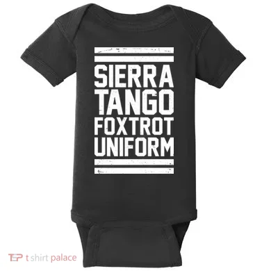 Sierra Tango Foxtrot Uniform STFU Baby Bodysuit