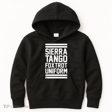 Sierra Tango Foxtrot Uniform STFU Kids Hoodie