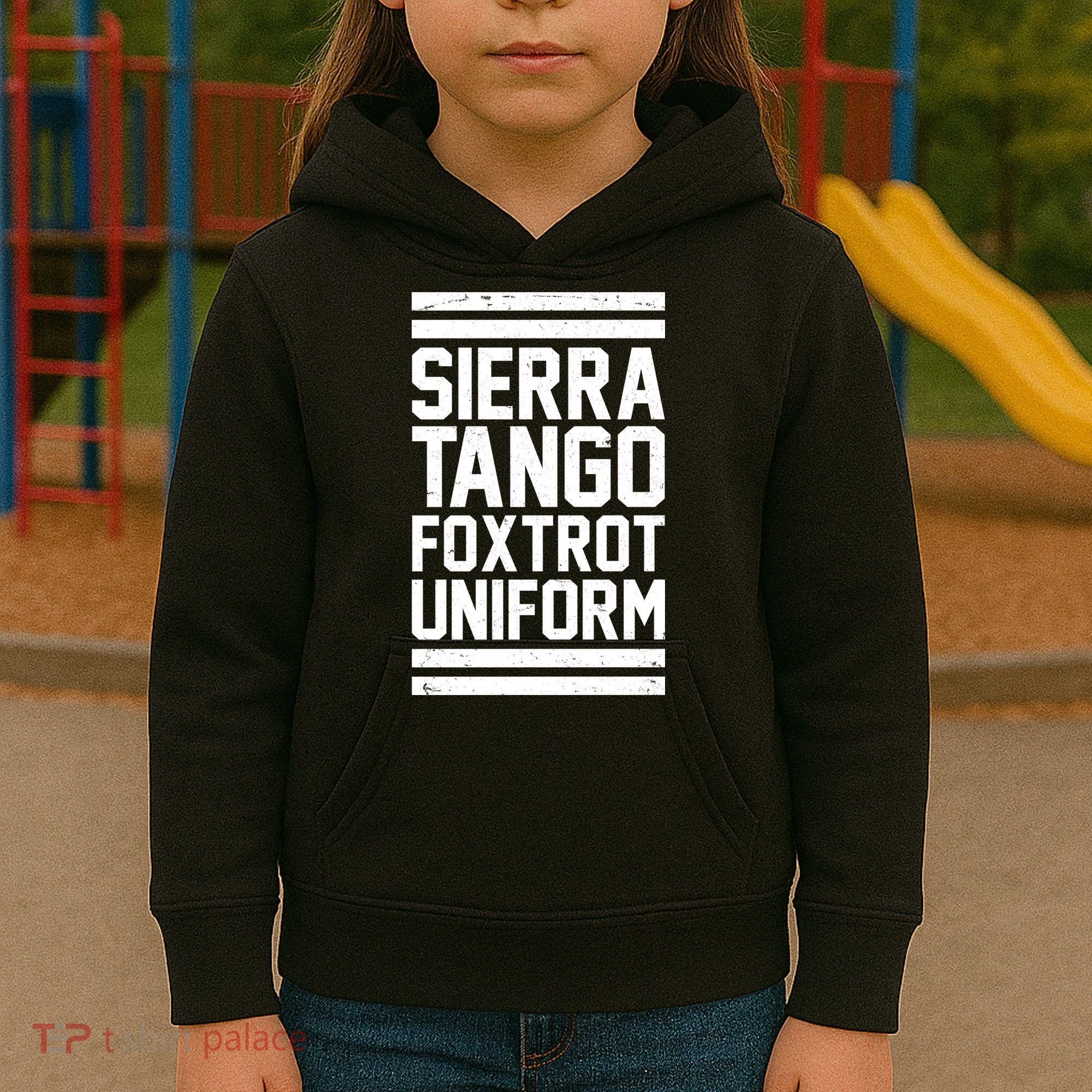Sierra Tango Foxtrot Uniform STFU Kids Hoodie