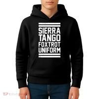 Sierra Tango Foxtrot Uniform STFU Kids Hoodie thumb 4