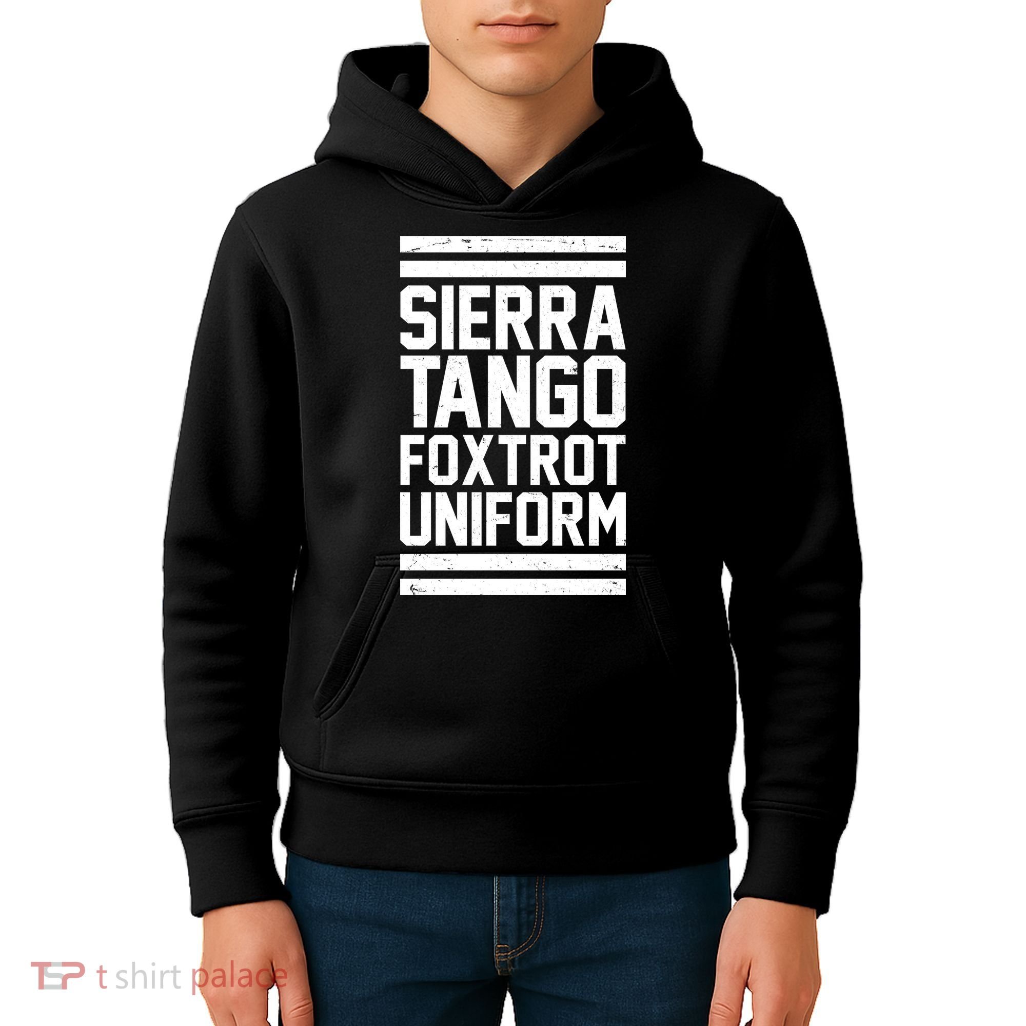 Sierra Tango Foxtrot Uniform STFU Kids Hoodie