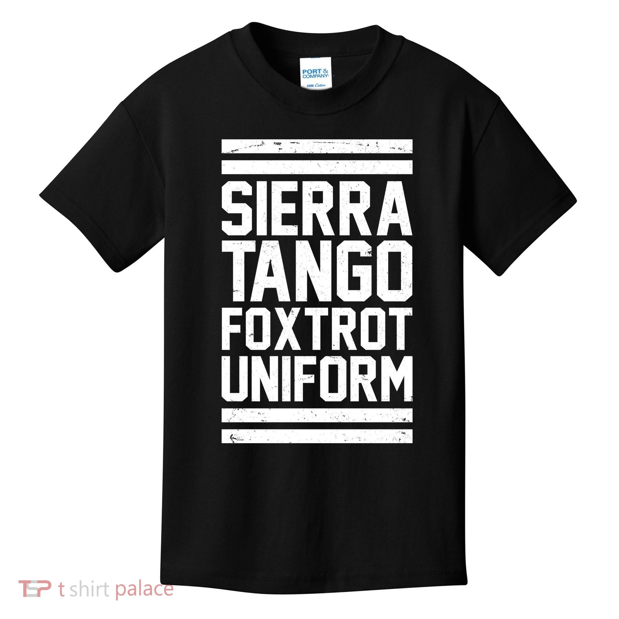 Sierra Tango Foxtrot Uniform STFU Kids T-Shirt