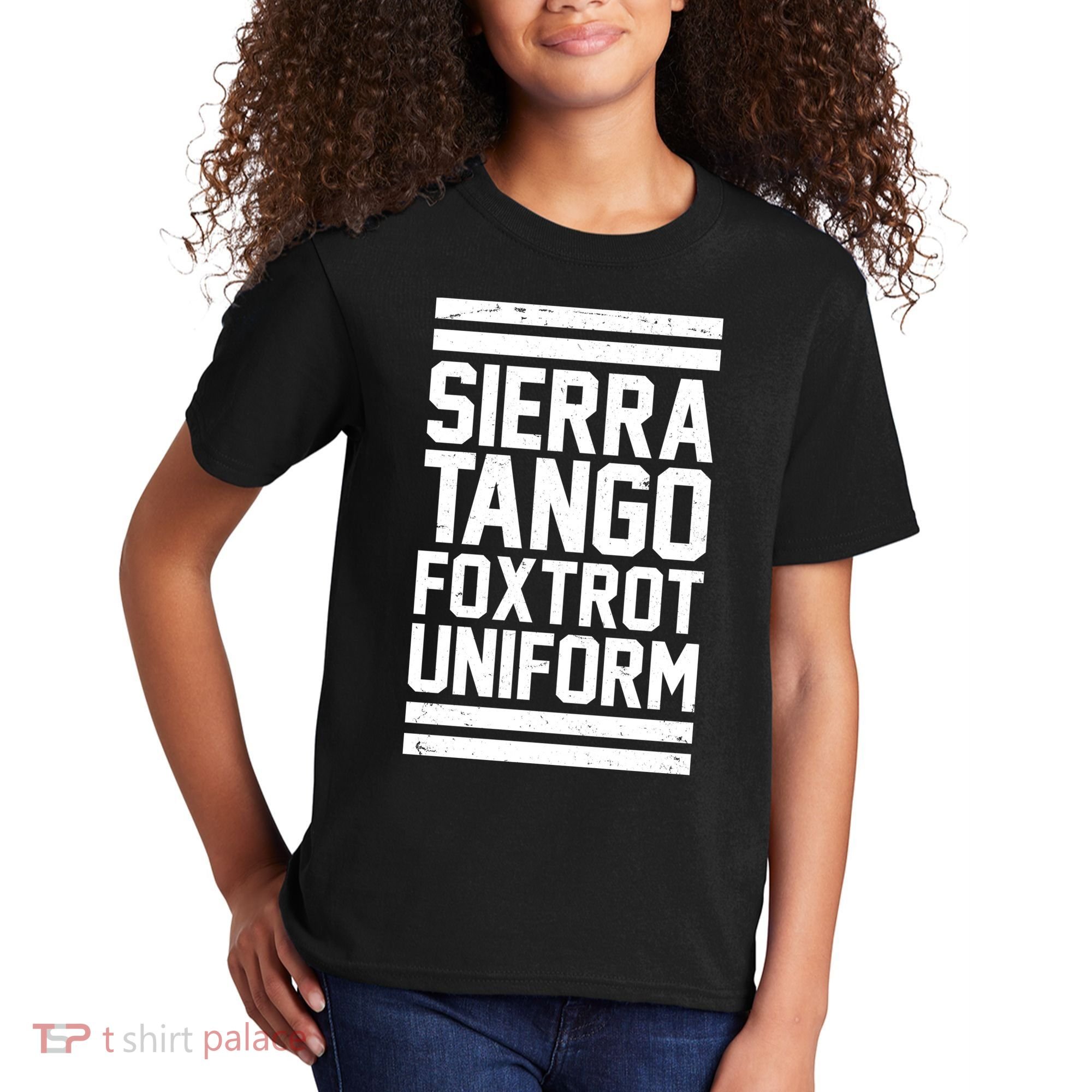 Sierra Tango Foxtrot Uniform STFU Kids T-Shirt