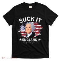 Suck It Funny England 4th of July George Washington T-Shirt thumb 0