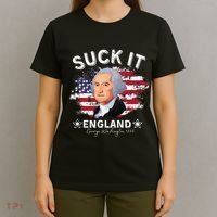 Suck It Funny England 4th of July George Washington T-Shirt thumb 4