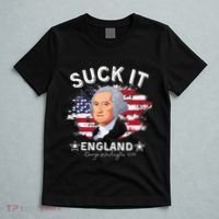 Suck It Funny England 4th of July George Washington T-Shirt thumb 5