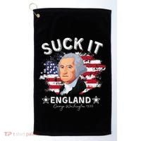 Suck It Funny England 4th of July George Washington Golf Towel thumb 0