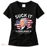 Suck It Funny England 4th of July George Washington Women's T-Shirt thumb 0