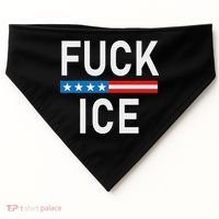 Support Immigrants Fuck Ice USA-Made Doggie Bandana thumb 0