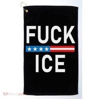 Support Immigrants Fuck Ice Golf Towel thumb 0