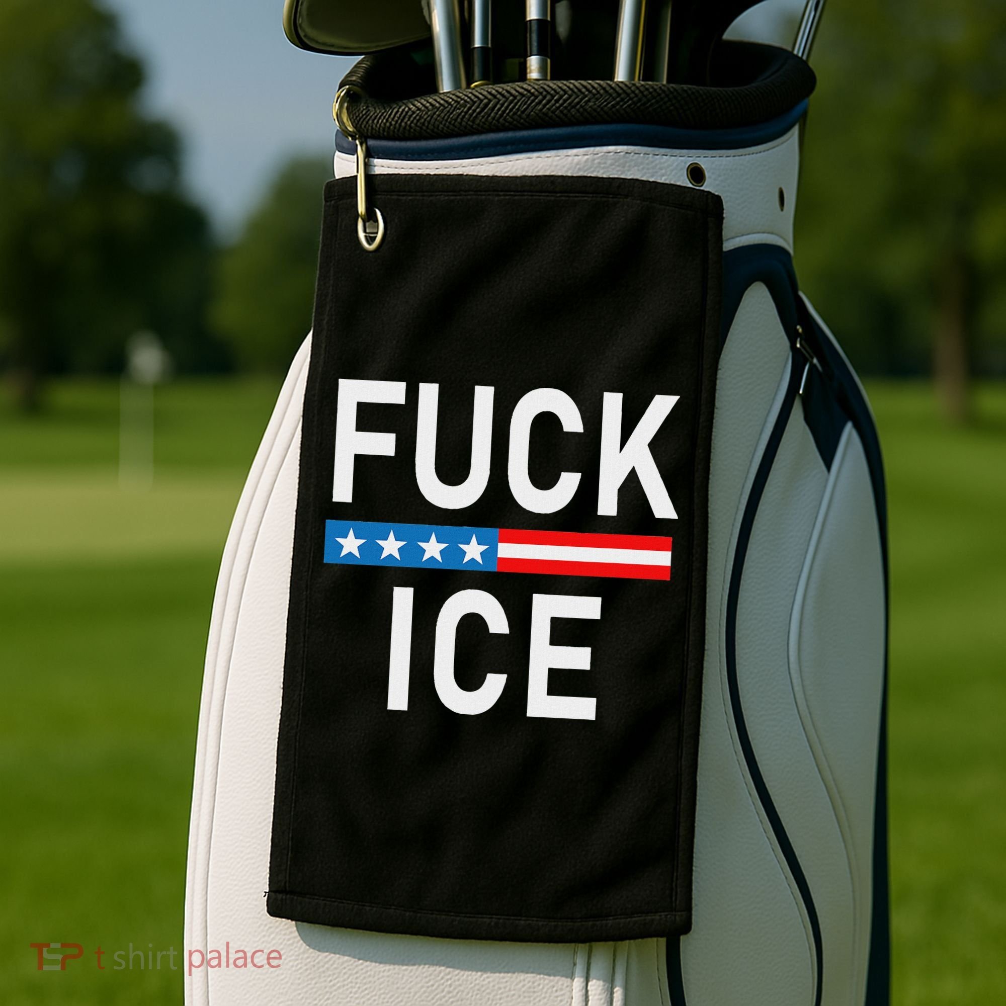Support Immigrants Fuck Ice Golf Towel