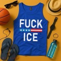 Support Immigrants Fuck Ice Tank Top thumb 4