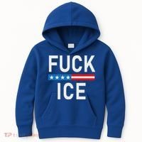 Support Immigrants Fuck Ice Kids Hoodie thumb 0
