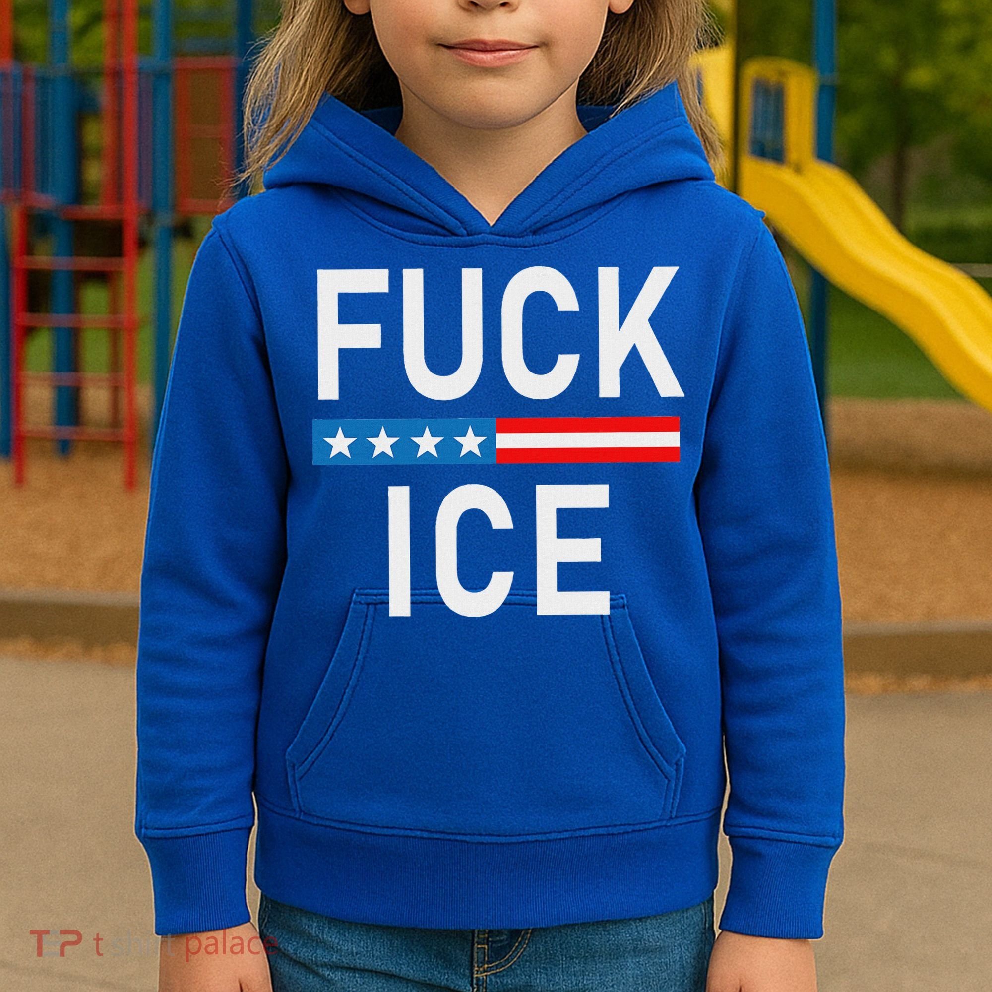 Support Immigrants Fuck Ice Kids Hoodie