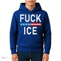 Support Immigrants Fuck Ice Kids Hoodie thumb 4