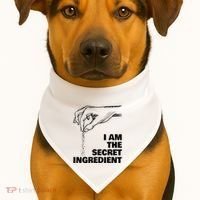 Secret Ingredient Funny Cooking Cook Chef USA-Made Doggie Bandana thumb 1