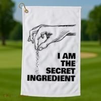 Secret Ingredient Funny Cooking Cook Chef Golf Towel thumb 1