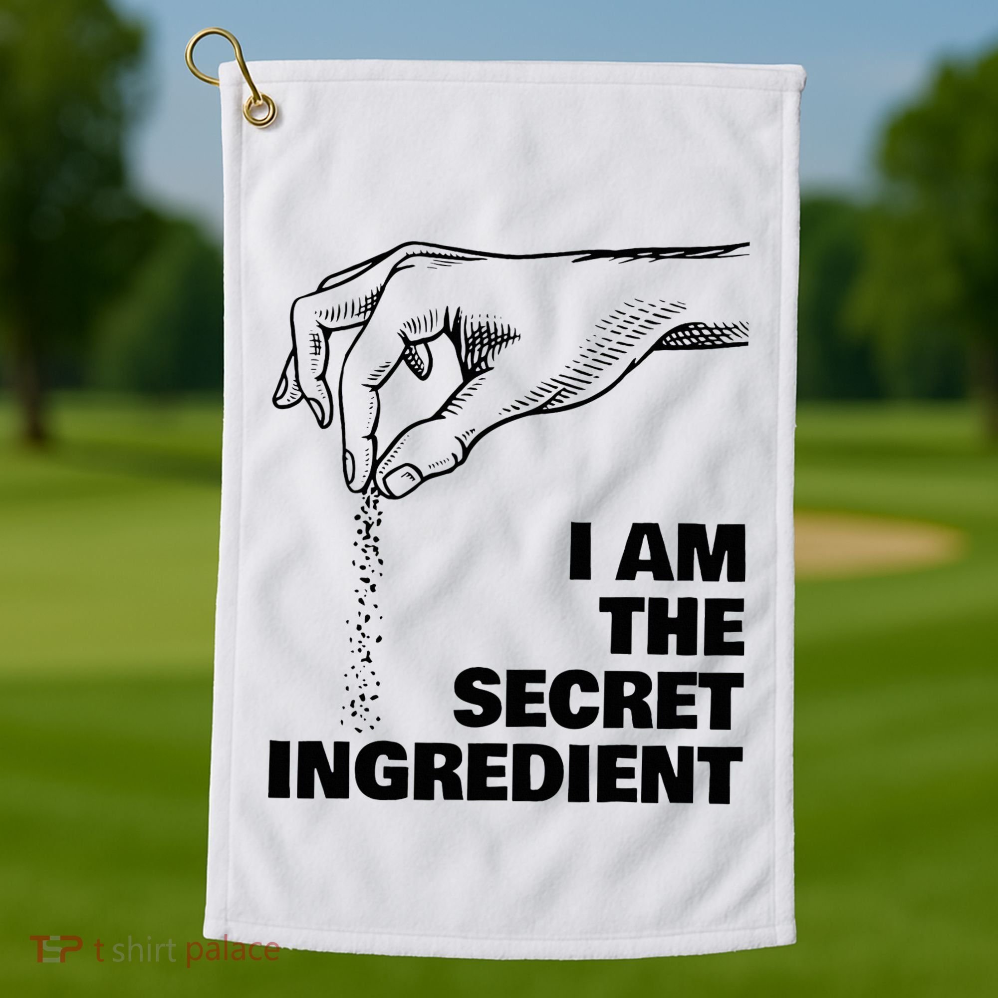 Secret Ingredient Funny Cooking Cook Chef Golf Towel