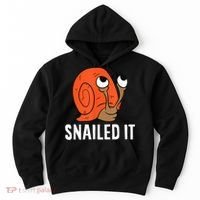 Snailed It Funny Snail Hoodie thumb 0