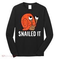 Snailed It Funny Snail Long Sleeve Shirt thumb 0