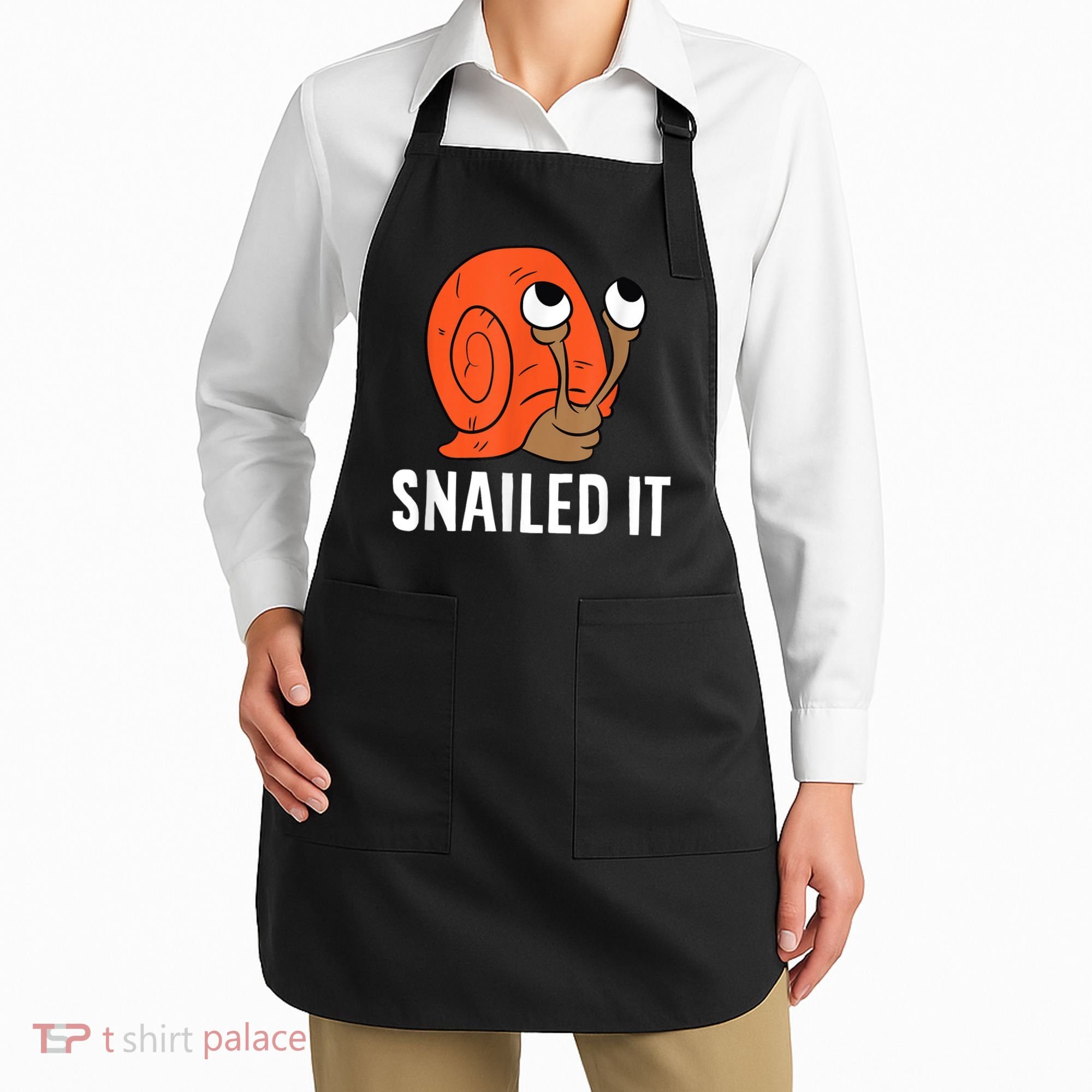 Snailed It Funny Snail Apron