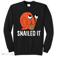 Snailed It Funny Snail Sweatshirt thumb 0