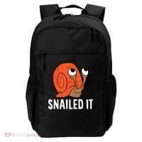 Snailed It Funny Snail Backpack thumb 0