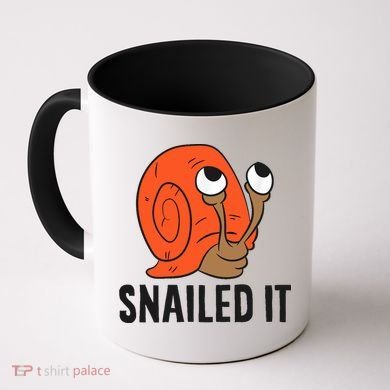 Snailed It Funny Snail Coffee Mug
