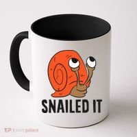 Snailed It Funny Snail Coffee Mug thumb 0