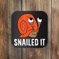 Snailed It Funny Snail Coaster thumb 0