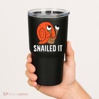 Snailed It Funny Snail Tumbler thumb 2