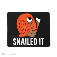 Snailed It Funny Snail Mousepad thumb 0