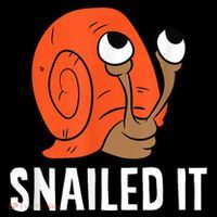 Snailed It Funny Snail Mousepad thumb 1