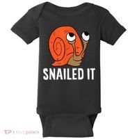 Snailed It Funny Snail Baby Bodysuit thumb 0