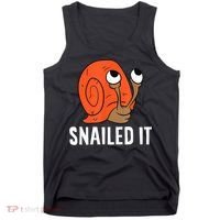 Snailed It Funny Snail Tank Top thumb 0