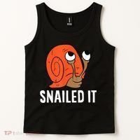 Snailed It Funny Snail Tank Top thumb 2