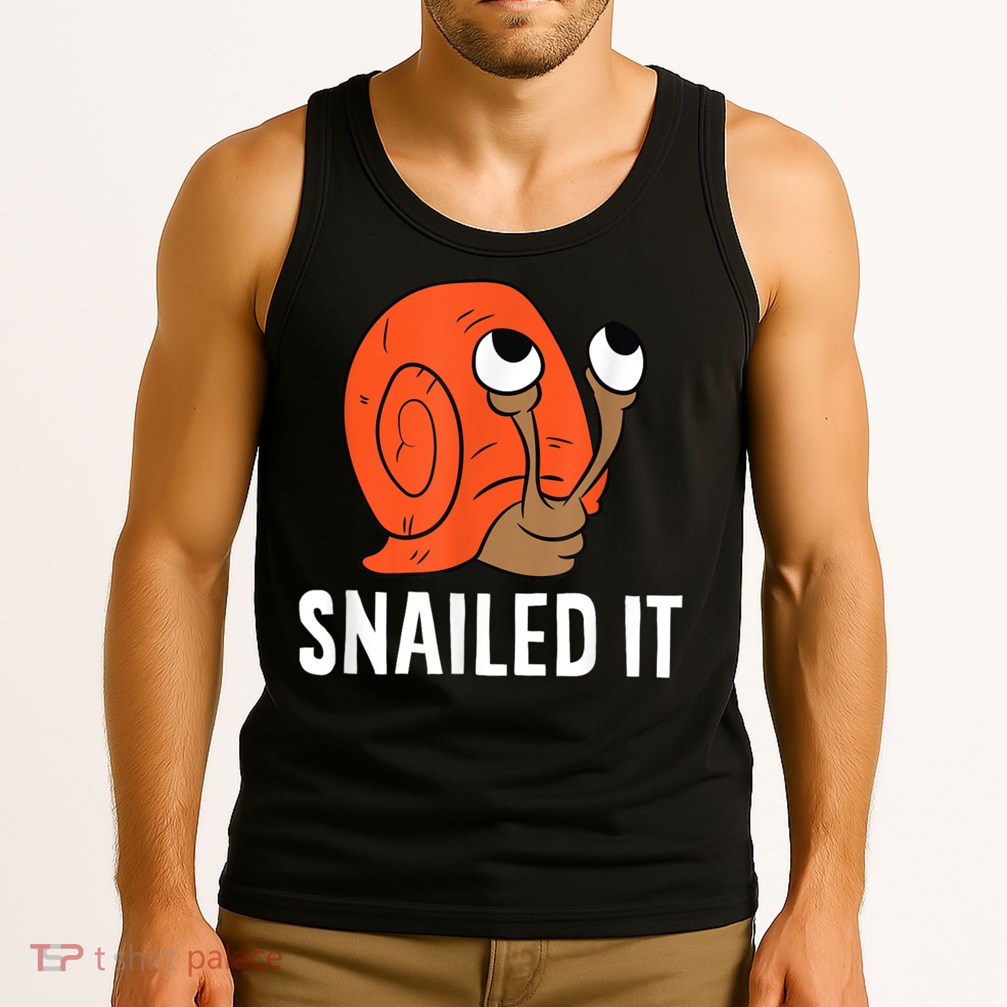 Snailed It Funny Snail Tank Top