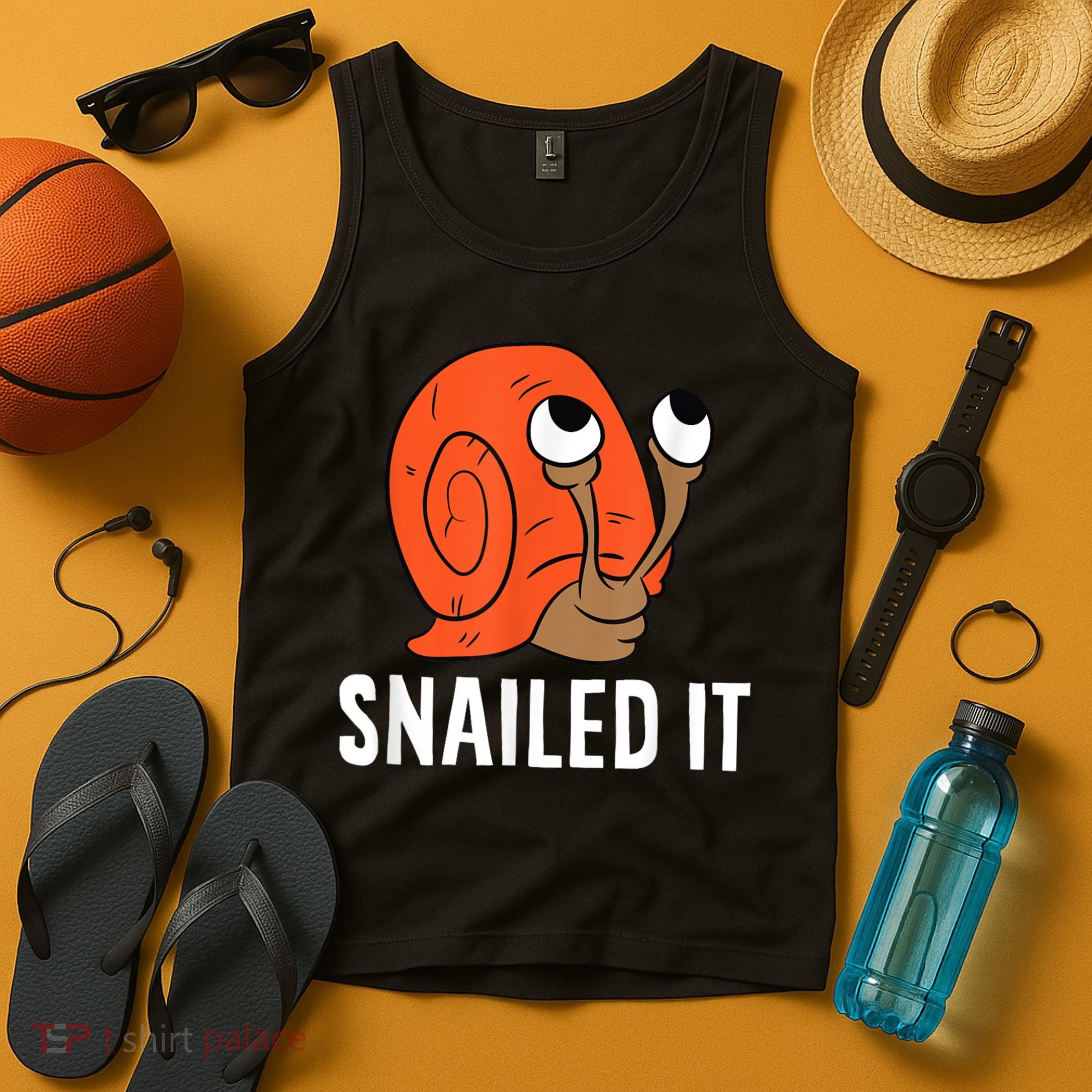 Snailed It Funny Snail Tank Top