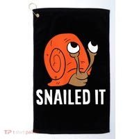 Snailed It Funny Snail Golf Towel thumb 0