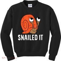 Snailed It Funny Snail Kids Sweatshirt thumb 0