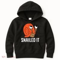 Snailed It Funny Snail Kids Hoodie thumb 0