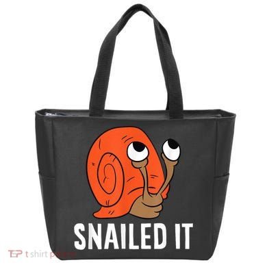 Snailed It Funny Snail Tote Bag