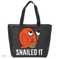 Snailed It Funny Snail Tote Bag thumb 0