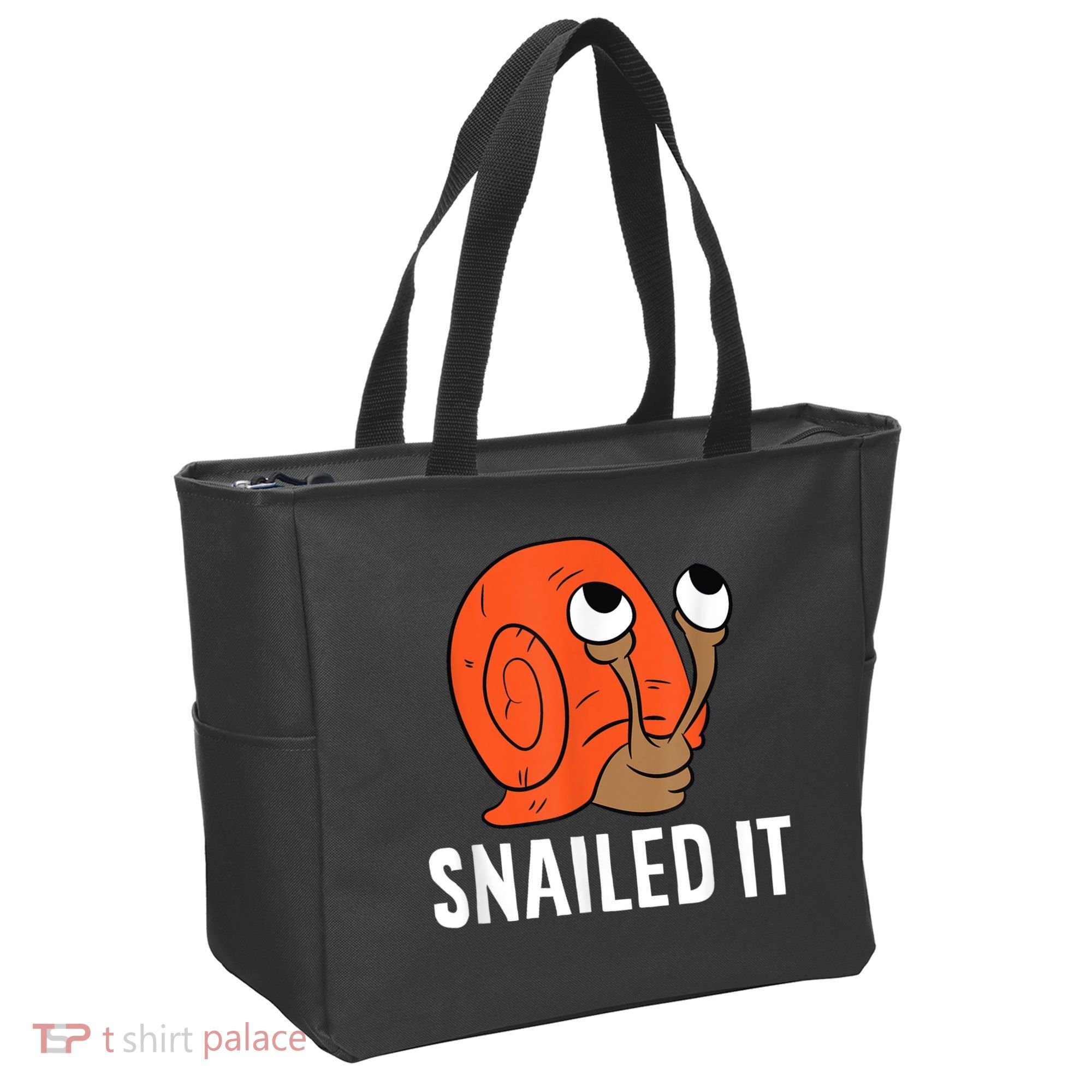 Snailed It Funny Snail Tote Bag