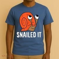 Snailed It Funny Snail T-Shirt thumb 3
