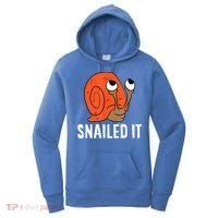 Snailed It Funny Snail Women's Hoodie thumb 0