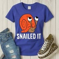 Snailed It Funny Snail Women's T-Shirt thumb 3